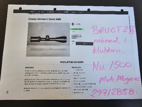 Hawke Airmax 3-9x40 AMX optik